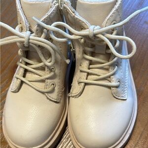 H&M Kids Cream Lace-Up Boots